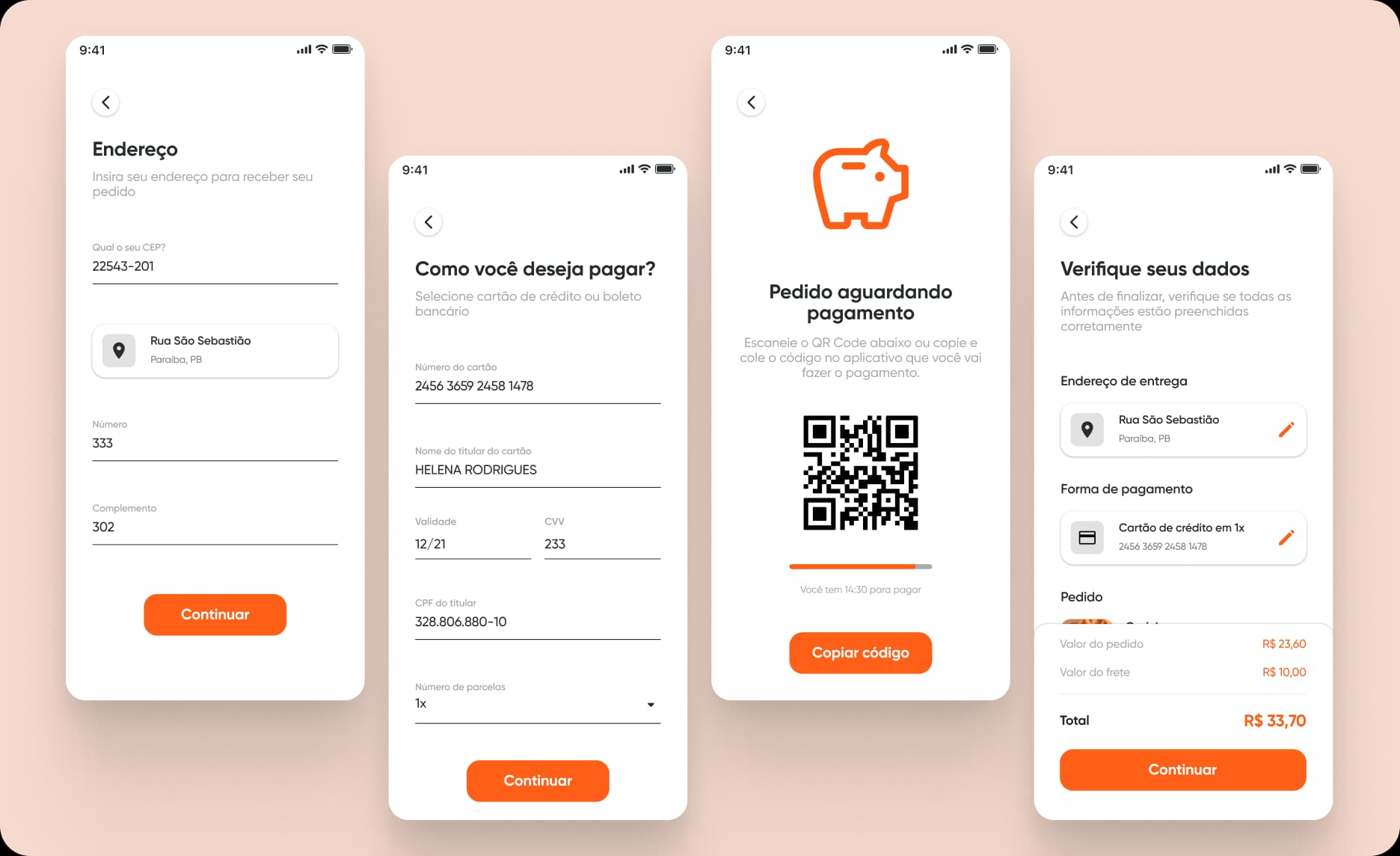 donarita app mockups